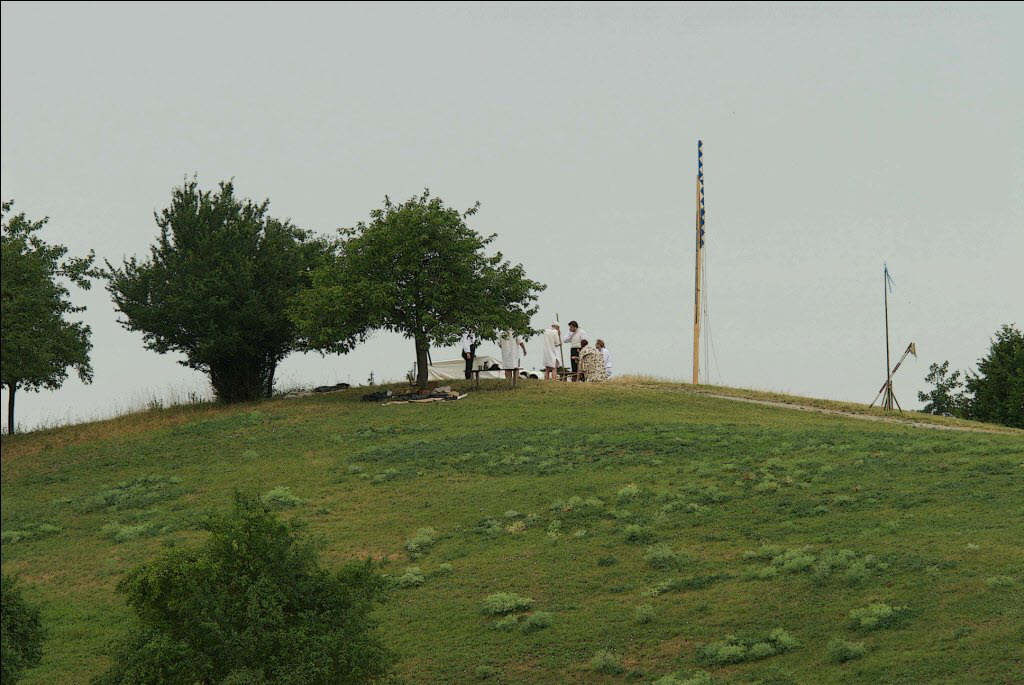 Telegraphenmast und Signal